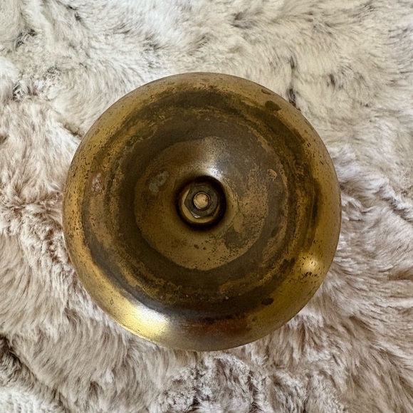 Vintage Gold Brass Candle Holder. 3 3/4” Wide - Picture 3 of 4